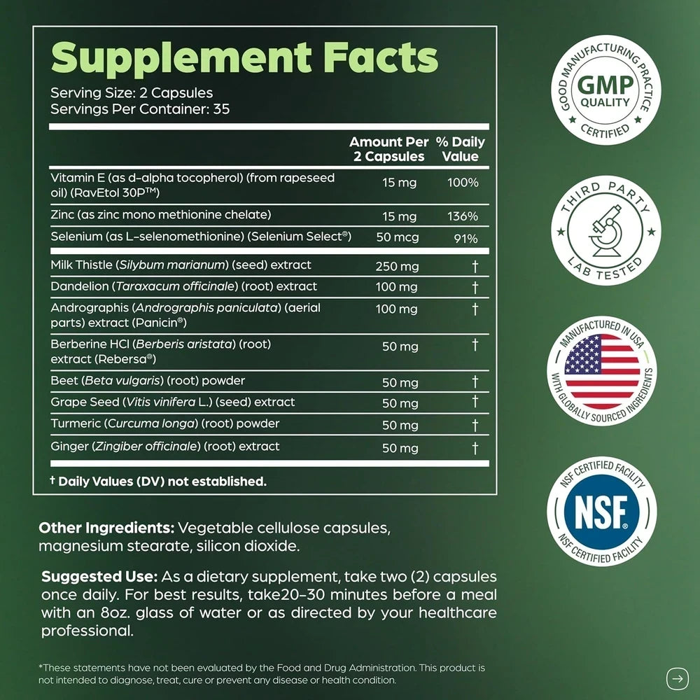 70 CAPSULES LIVER CLEANSE